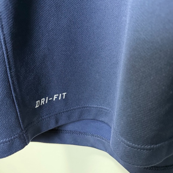 Nike Men's Dark Blue Dri-Fit Polo with White Accents XL‎ - Picture 4 of 8